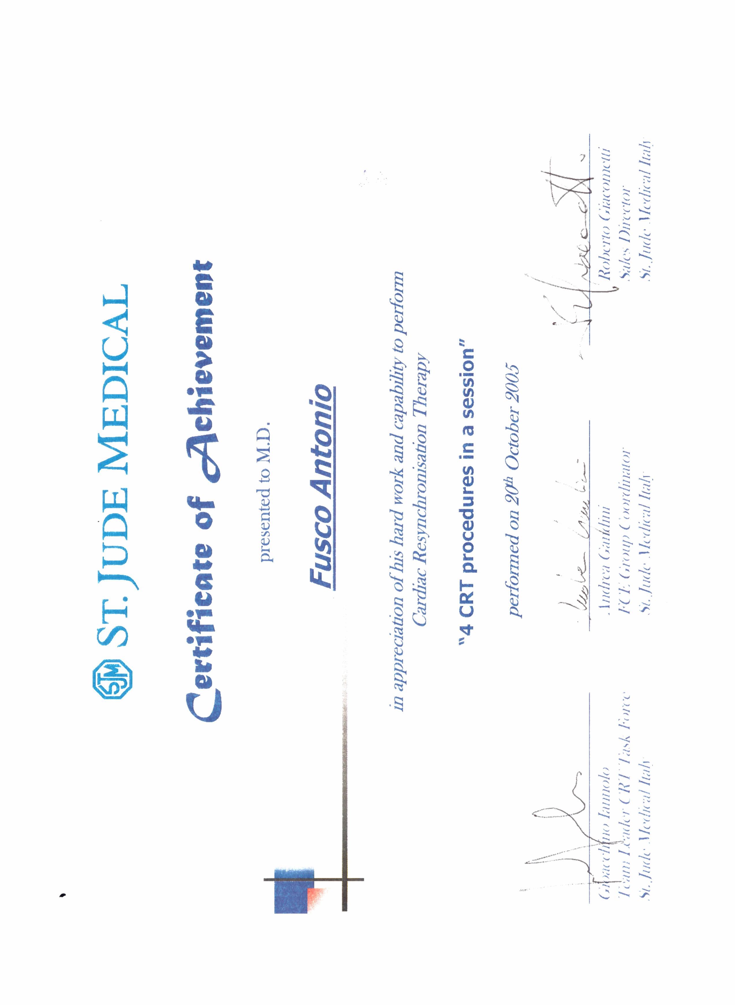 Certificato 8